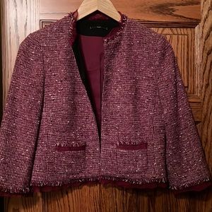 T21 tweed crop jacket